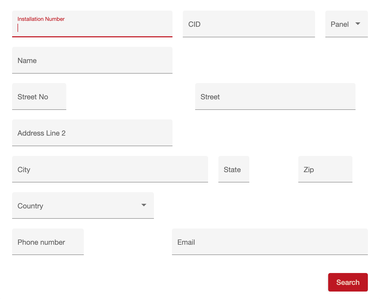 Search Criteria