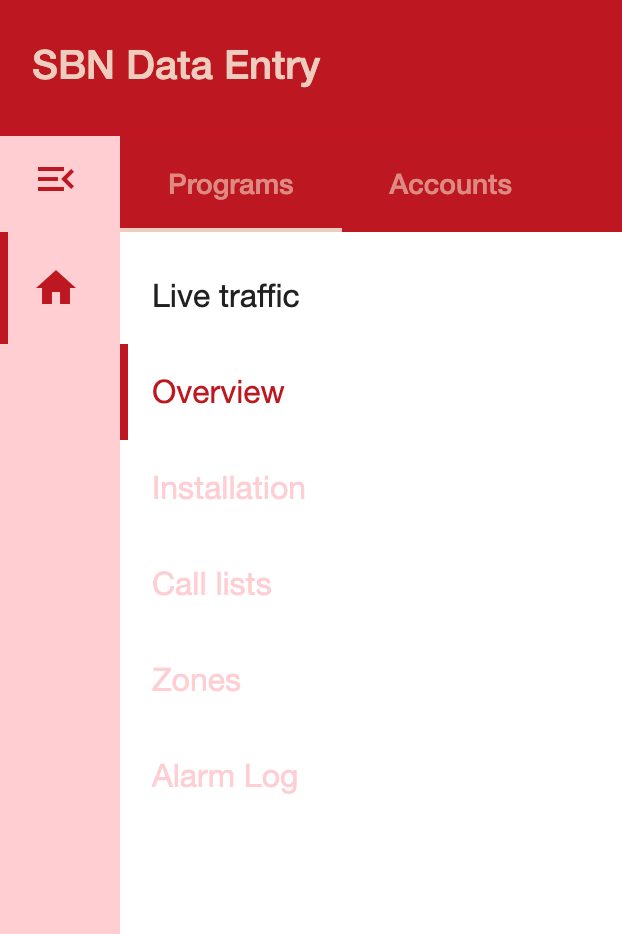 Functionality Menu