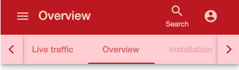 Functionality via tabs