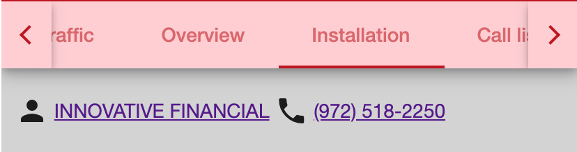 Installation Summary Bar