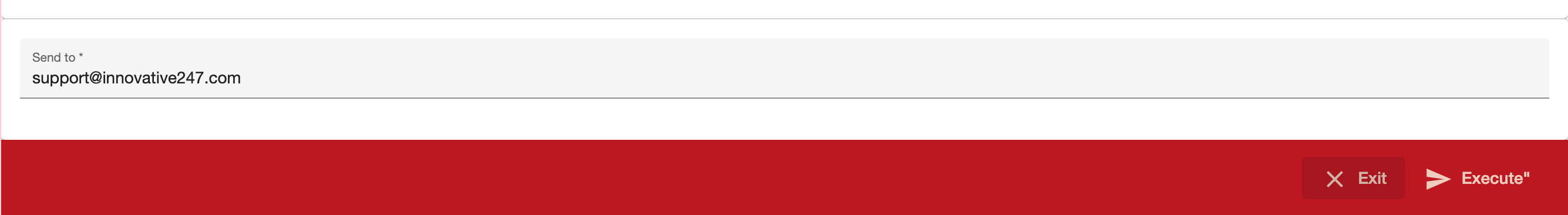 Executing a report